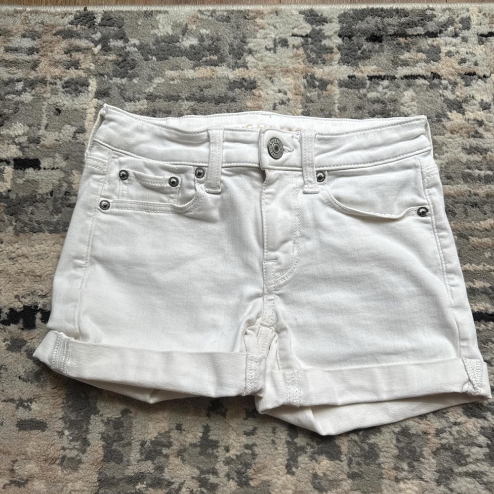 American Eagle Outfitters White Jean Shorts Classic Denim Style